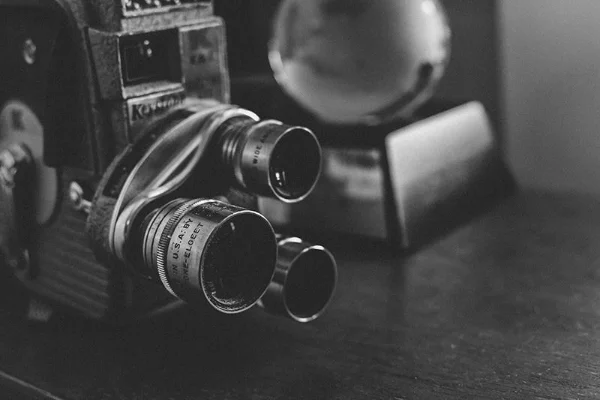 Vintage camera equipment used for family photography